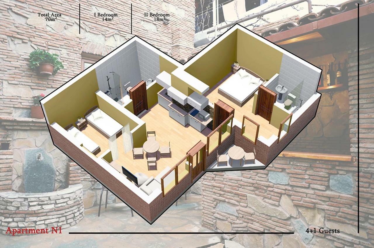 Apart Hotel With Wine Cellar - Old Tbilisi 1897 Luaran gambar